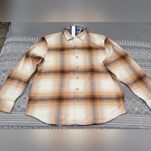 Tommy Bahama Canyon Beach Button Down Flannel Size Large